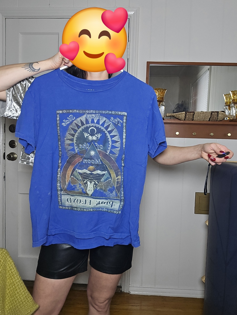 Lucky Brand Blue Graphic Short-Sleeve Tee